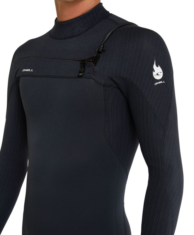 O'Neill Hyperfreak - Traje De Neopreno Completo Con Cremallera En El Pecho De 3/2 Mm, Azul Marino/negro SM (5'8"-5'10", 145-155 Libras